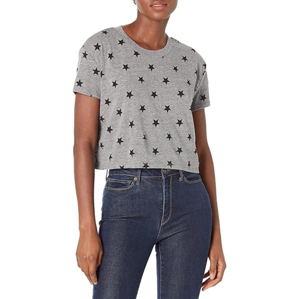 Alternative Women's Shirt, Soft Modal Tri-Blend Raw Edge Fashion Muscle Tee
